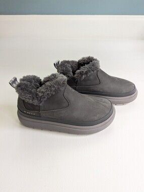 Reef Weekend Olivia Grey Women's Platform Boots Size 9 Faux Fur Lined